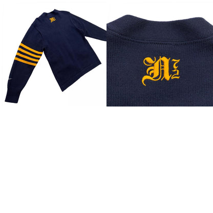 NIKE | Nike Lettered Cardigan Cardigan NIKE (VINTAGE) Blue Size: M