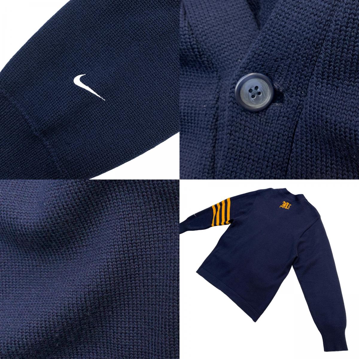 NIKE | Nike Lettered Cardigan Cardigan NIKE (VINTAGE) Blue Size: M