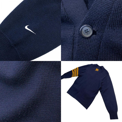 NIKE | Nike Lettered Cardigan Cardigan NIKE (VINTAGE) Blue Size: M
