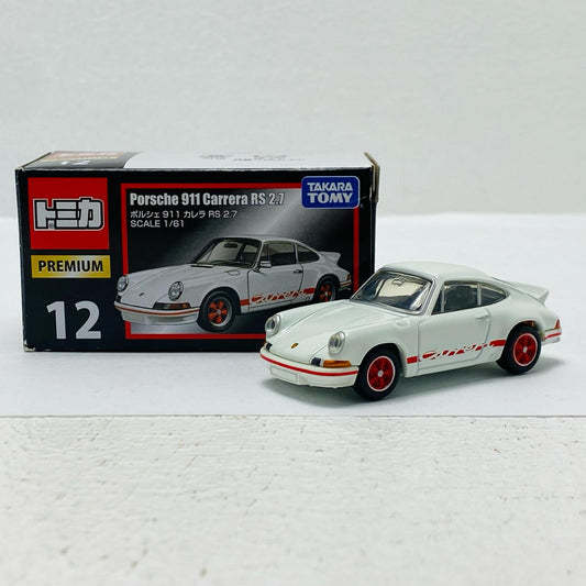 1/61ポルシェ911カレラRS2.7(ホワイト×レッド)「トミカプレミアム12」