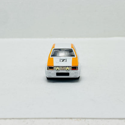 1/60 Mitsubishi Lancer Turbo #7 (White x Orange) "Tomica Museum Race Car Hall M-21"