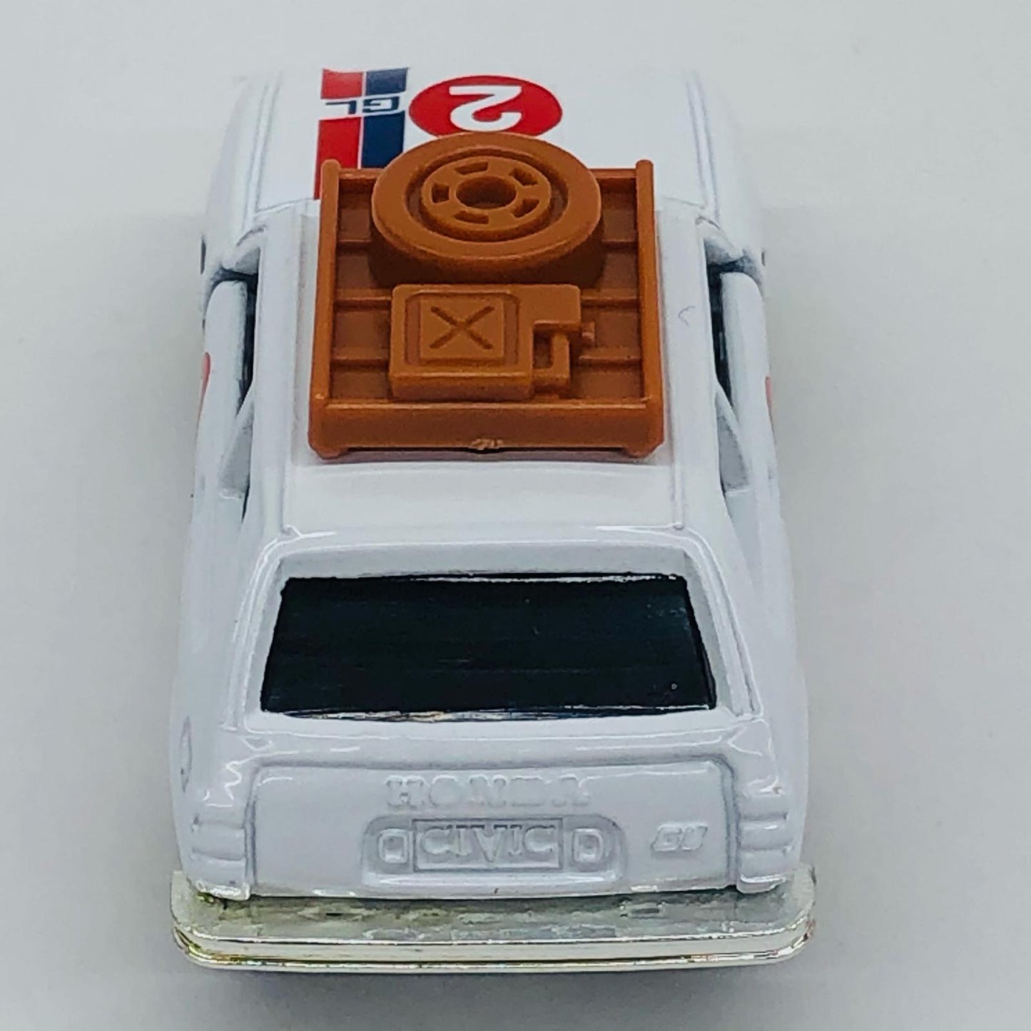 1/57 Honda Civic GL Rally Type #2 (White) "Tomica Museum Race Car Collection M-24"