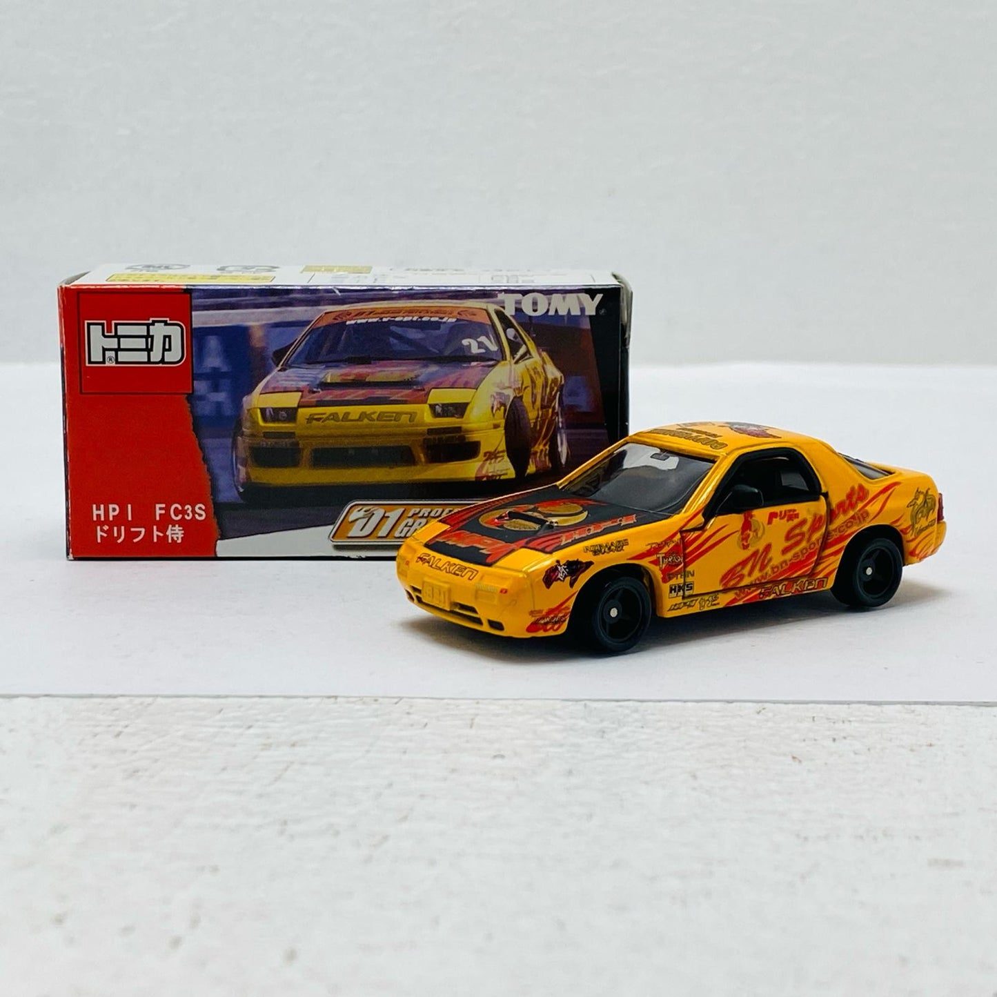1/59 Mazda RX-7 HPI FD3S Drift Samurai (Orange) "Tomica D1 GRAND PRIX SERIES"
