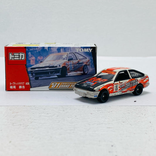 1/61トヨタスプリンタートレノAE86カーブティッククラブ植尾勝浩(ホワイト×ブラック×レッド)「トミカD1GRANDPRIXSERIES」