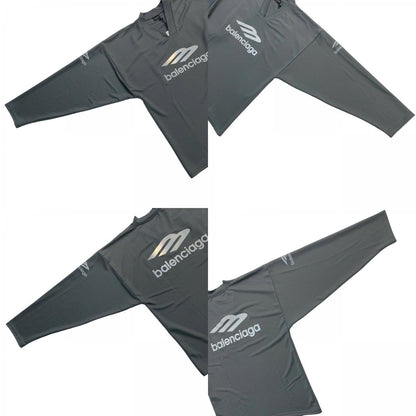 BALENCIAGA | Balenciaga Ski T-Shirt Long Sleeve T-Shirt Black Size: XXS