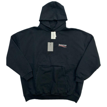 BALENCIAGA | Balenciaga Large Fit Hoodie Black Size: XXS