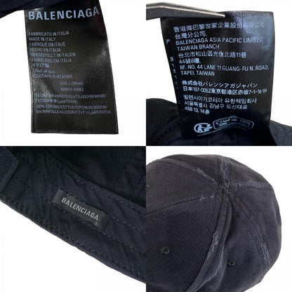 BALENCIAGA | バレンシアガ DIY METAL OUTLINE キャップ ブラック サイズ：L