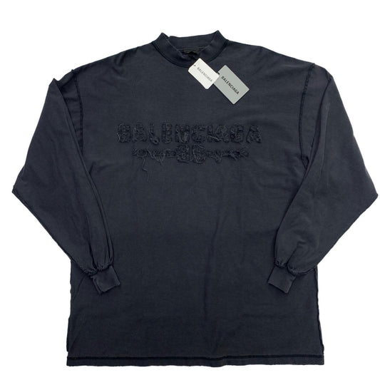 BALENCIAGA | バレンシアガ Inside Out Large T-Shir 長袖Ｔシャツ ブラック サイズ：1