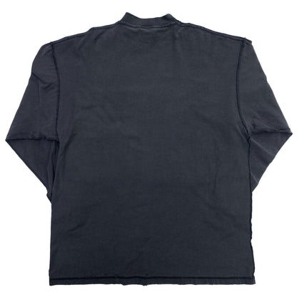 BALENCIAGA | Balenciaga Inside Out Large T-Shirt Long Sleeve Black Size: 1