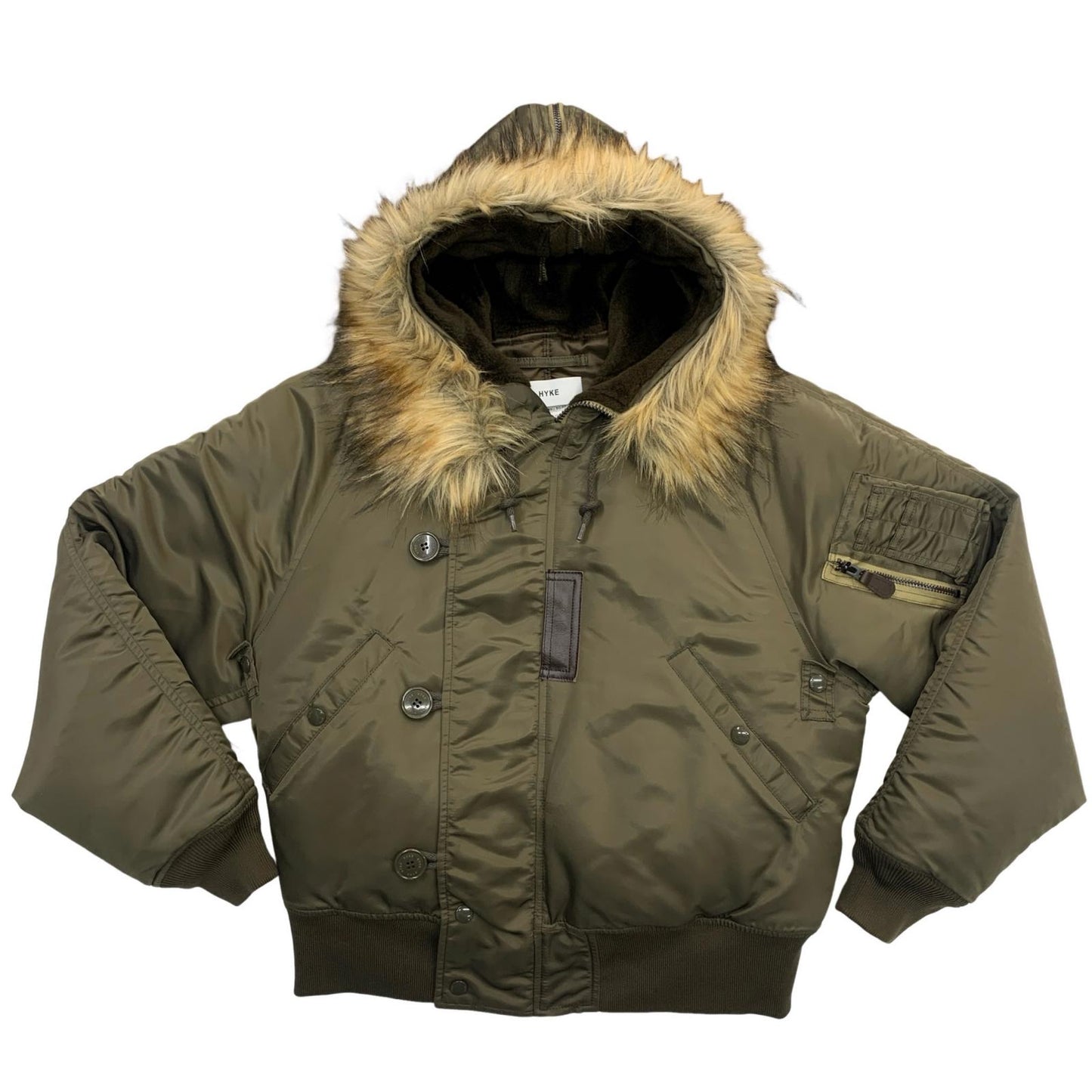 HYKE | N-2B Military Jacket Olive Size: 1