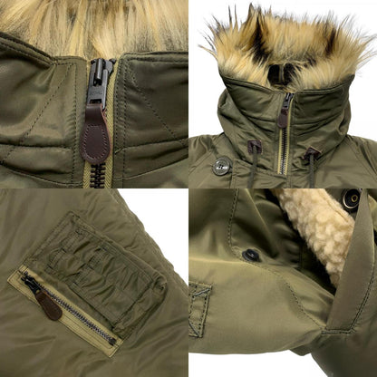 HYKE | N-2B Military Jacket Olive Size: 1