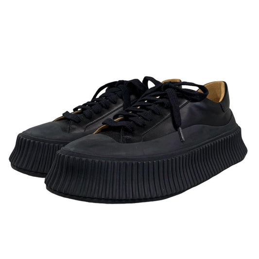 JIL SANDER | ジルサンダー レザープラットフォームスニーカー スニーカー ブラック 23cm