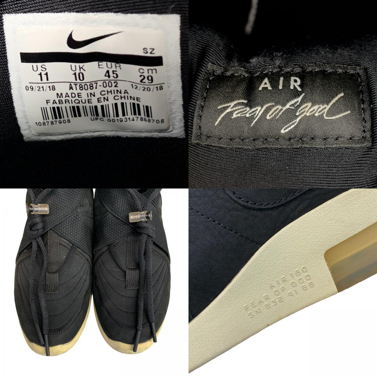 NIKE | ナイキ FEAR OF GOD × Nike Air Fear Of God Raid 'Black' スニーカー ブラック 29cm