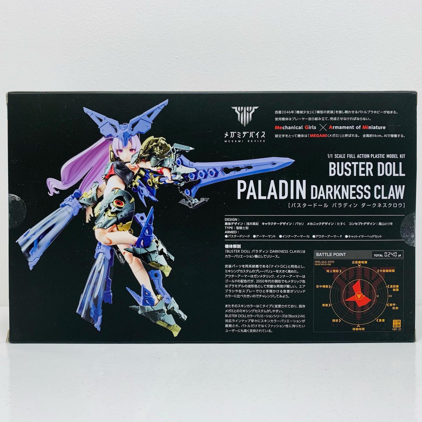 1/1 BUSTER DOLL Paladin DARKNESS CLAW "Megami Device" [KP782]