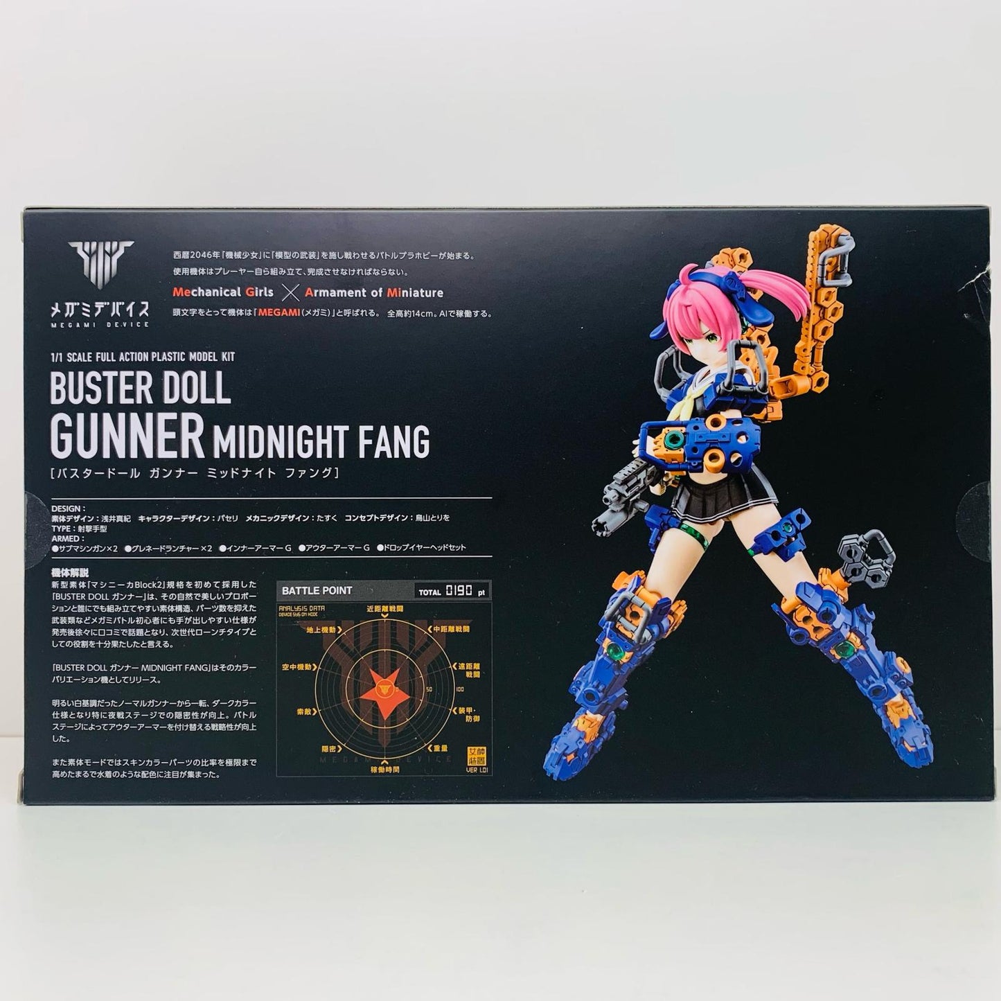 1/1 BUSTERDOLL GUNNER MIDNIGHT FANG "Megami Device" [KP779]
