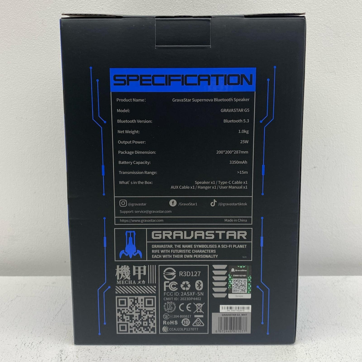 無線スピーカー super NOVA GravaStar（グラバスター）【加古川物流】