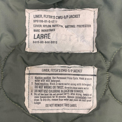 CWU-9/P その他アウター U.S.ARMY オリーブ サイズ：L