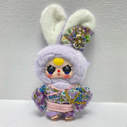 紫いもまんじゅう TOP TOY Baby Three Macaron Cute Bunny Series Plush