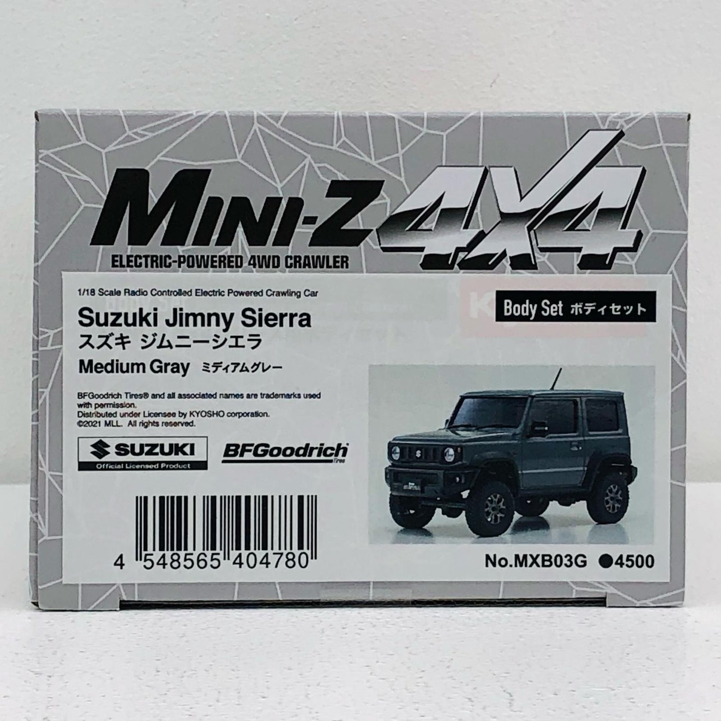 スズキ ジムニー シエラ(ミディアムグレー) ボディセット 「ミニッツ4×4シリーズ」 [MXB03G]【フィギュア】