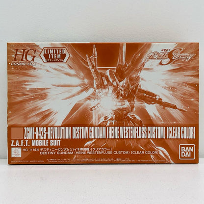 1/144 HGCE ZGMF-X42S-REVOLUTION Destiny Gundam (Heine Westenfluss Custom) Clear Color Ver. "Mobile Suit Gundam SEED DESTINY" [5061635]