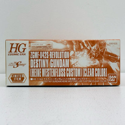 1/144 HGCE ZGMF-X42S-REVOLUTION Destiny Gundam (Heine Westenfluss Custom) Clear Color Ver. "Mobile Suit Gundam SEED DESTINY" [5061635]