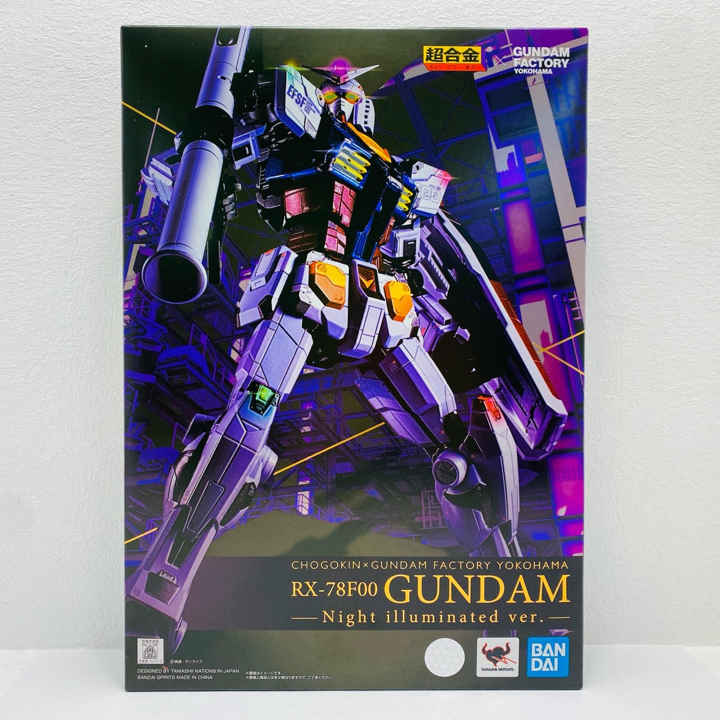 Chogokin x GUNDAM FACTORY YOKOHAMA RX-78F00 GUNDAM -Night illuminated ver.- "Mobile Suit Gundam" Premium Bandai & GUNDAM FACTORY YOKOHAMA Limited [Figure]