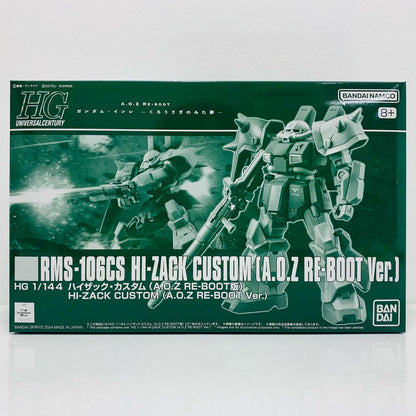 1/144 HG RMS-106CS Hizack Custom (A.O.Z RE-BOOT Ver.) "A.O.Z RE-BOOT Gundam Inle -The Dream that Black Rabbit Saw-" Premium Bandai Exclusive [5067270]