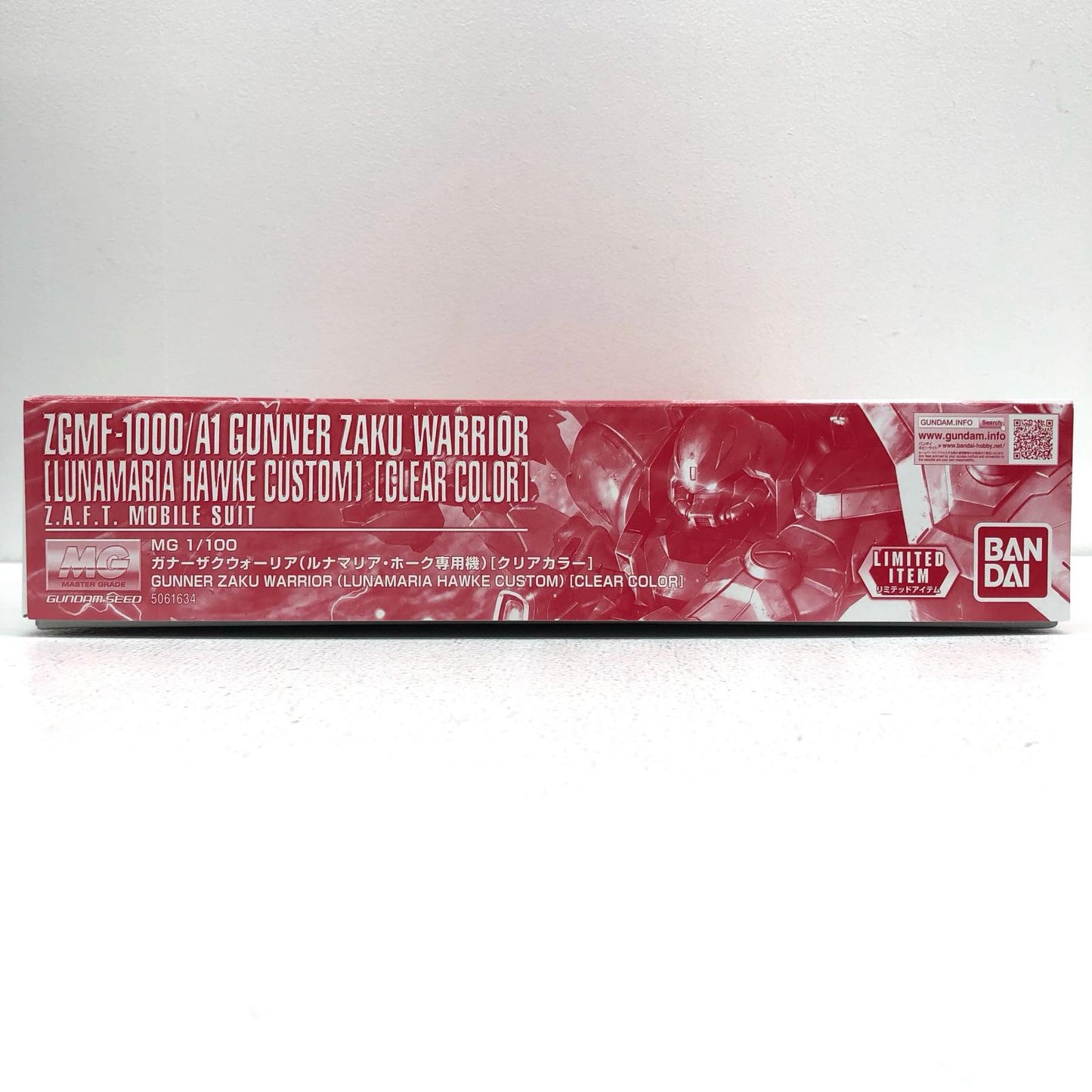 1/100 MG ZGMF-1000/A1 Gunner ZAKU Warrior (Lunamaria Hawke Custom) Clear Color "Mobile Suit Gundam SEED DESTINY" Event Limited