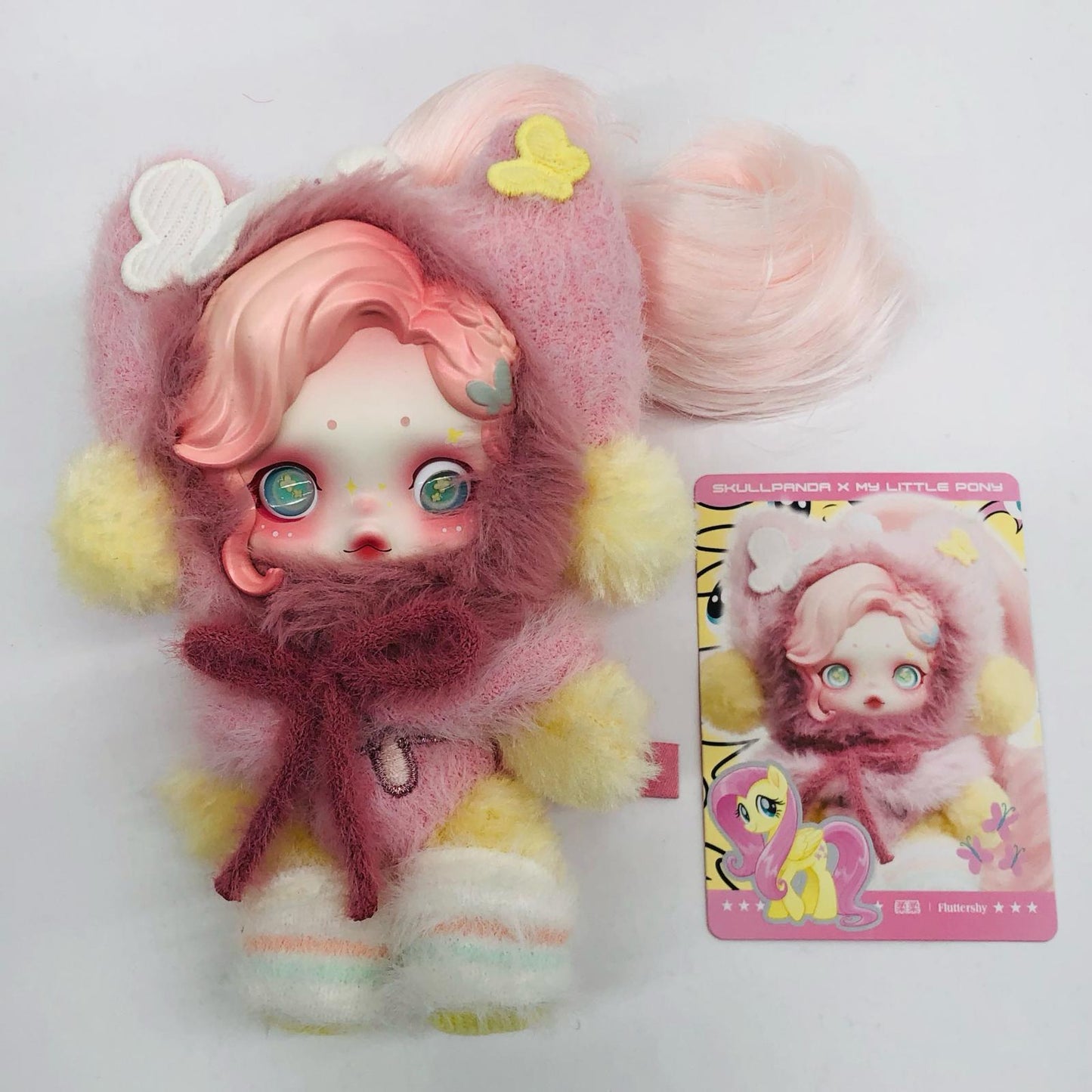 Fluttershy「SKULLPANDA × My Little Pony シリーズ ぬいぐるみペンダント」【フィギュア】