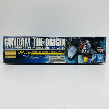 1/100 MG RX-78-02 Gundam (GUNDAM THE ORIGIN Ver.) [Solid Clear/Reverse] "Ichiban Kuji Mobile Suit Gundam Gunpla Ver.2.0" Last One Prize [5058835] [Figure]