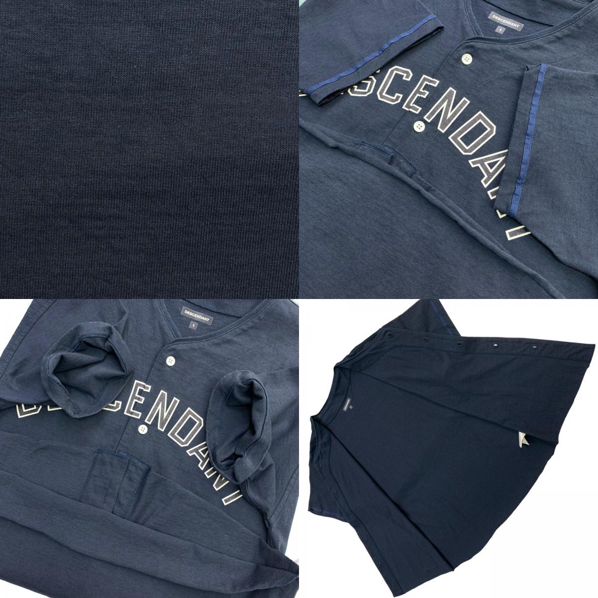 DESCENDANT | ディセンダント BEARS SS SHIRT 半袖シャツ ネイビー