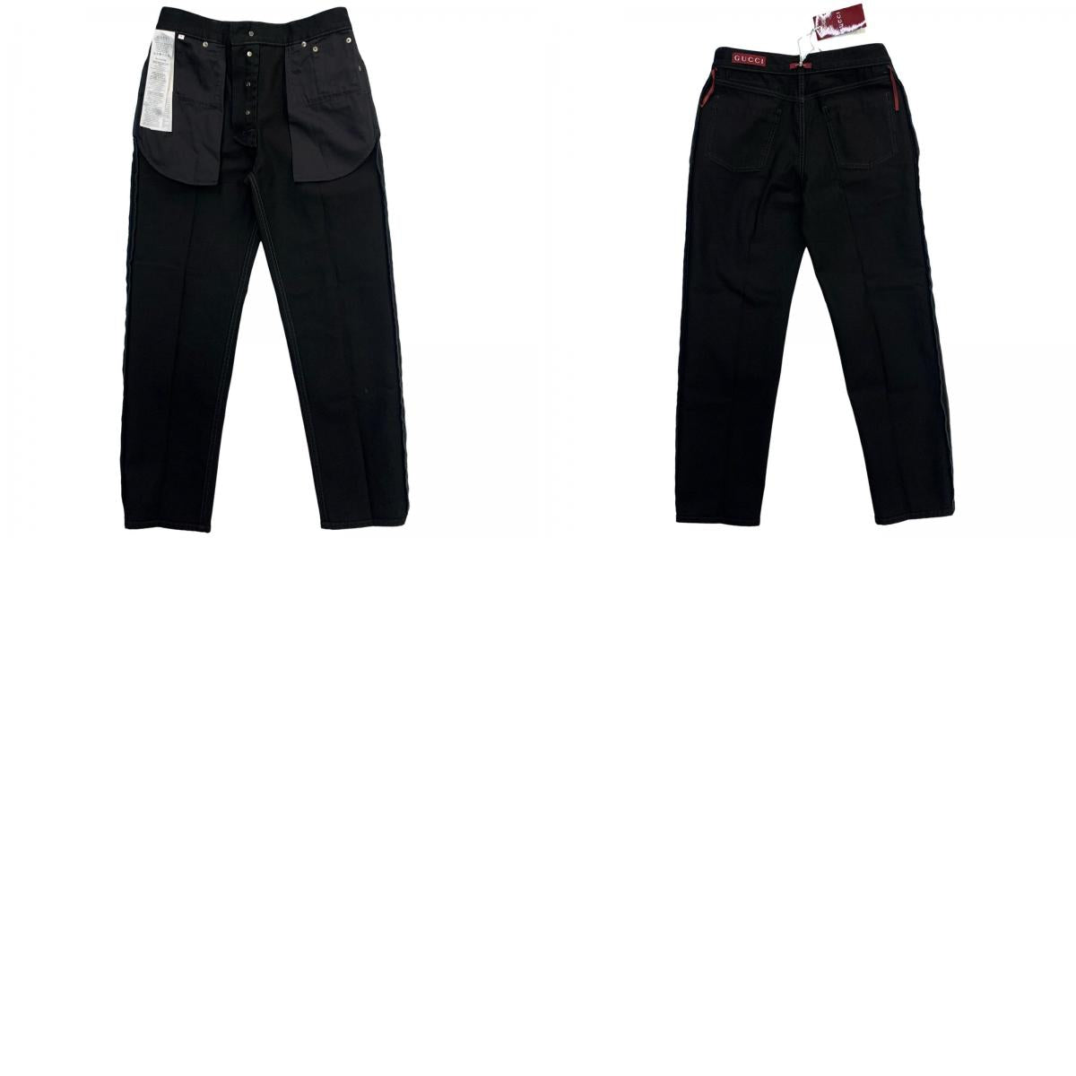 GUCCI | グッチ デニム クロップド スリムパンツ デニムパンツ ブラック サイズ：30