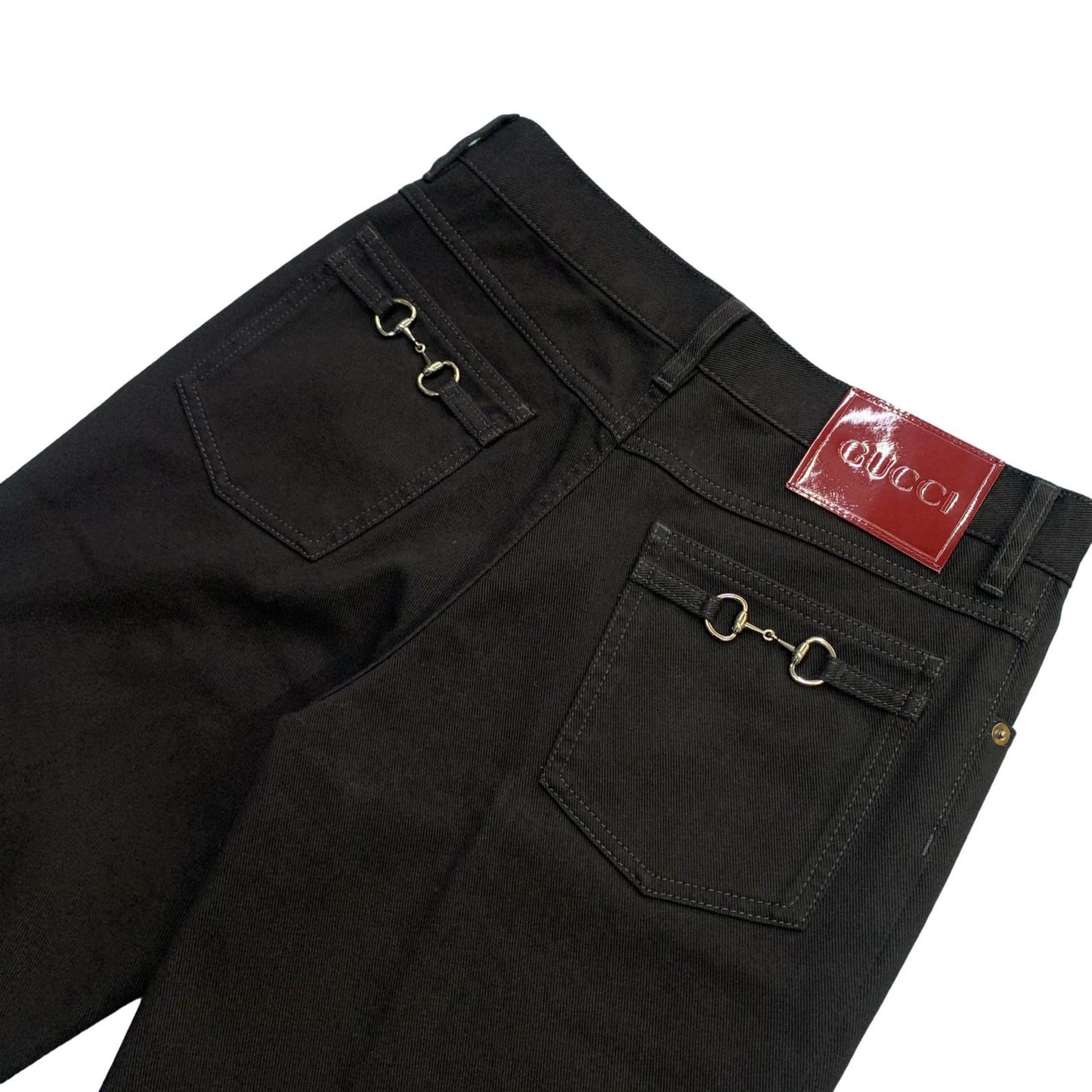 GUCCI | グッチ デニム クロップド スリムパンツ デニムパンツ ブラック サイズ：30