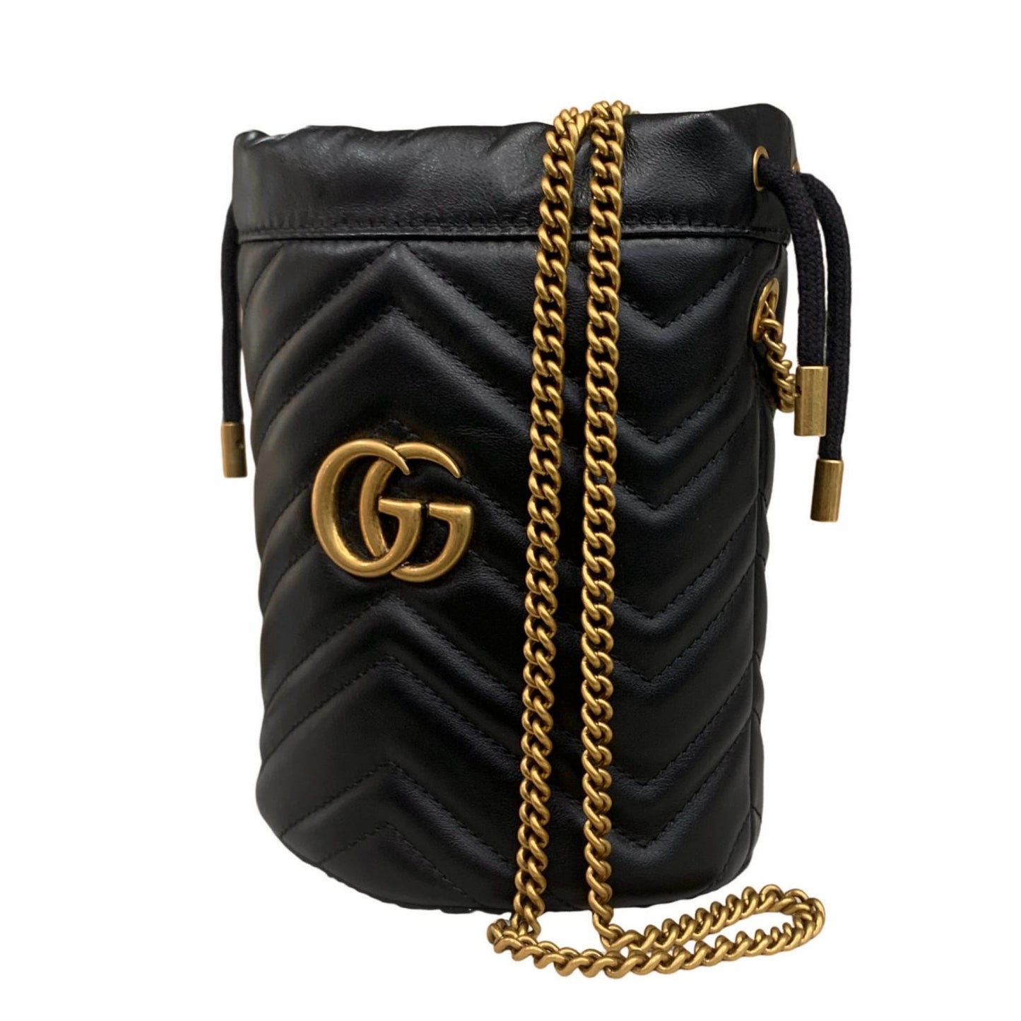 GUCCI | グッチ スモール バケットバッグ ショルダーバッグ ブラック【瀬戸大橋店】