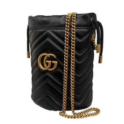 GUCCI | グッチ スモール バケットバッグ ショルダーバッグ ブラック【瀬戸大橋店】
