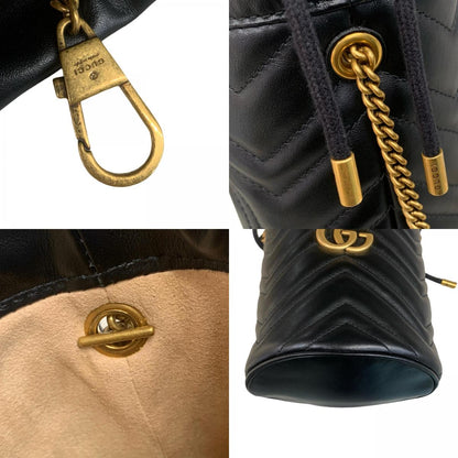 GUCCI | グッチ スモール バケットバッグ ショルダーバッグ ブラック【瀬戸大橋店】