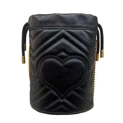 GUCCI | グッチ スモール バケットバッグ ショルダーバッグ ブラック【瀬戸大橋店】