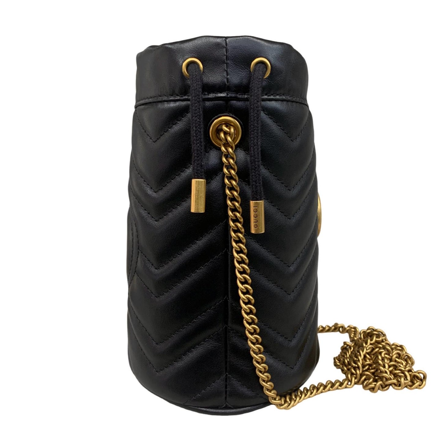 GUCCI | グッチ スモール バケットバッグ ショルダーバッグ ブラック【瀬戸大橋店】
