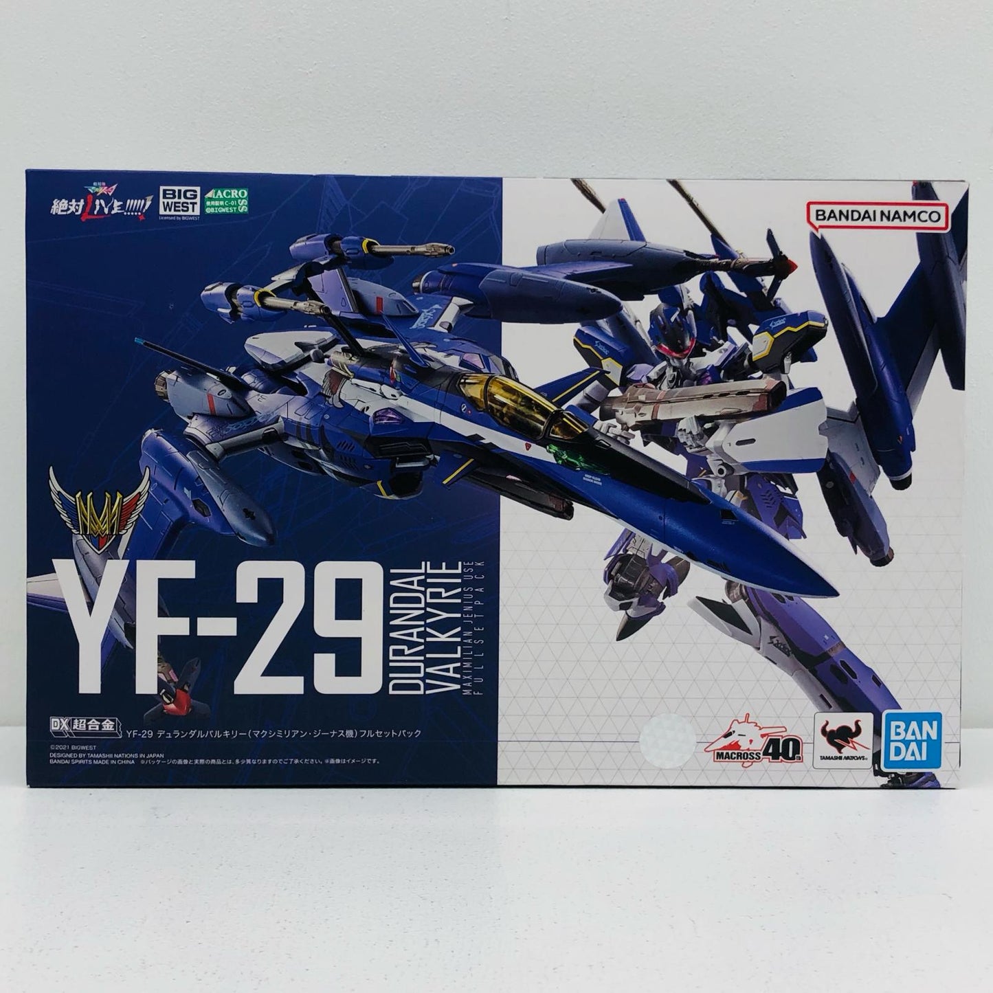DX超合金YF-29デュランダルバルキリー(マクシミリアン・ジーナス機)フルセットパック「劇場版マクロスΔ絶対LIVE!!!!!!」【フィギュア】