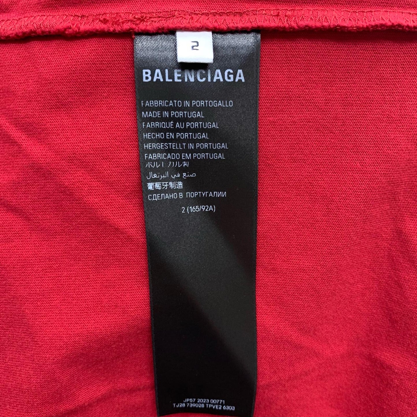 BALENCIAGA | バレンシアガ Oversized T-Shirt 半袖Ｔシャツ レッド サイズ：1