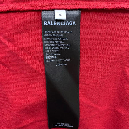 BALENCIAGA | バレンシアガ Oversized T-Shirt 半袖Ｔシャツ レッド サイズ：1