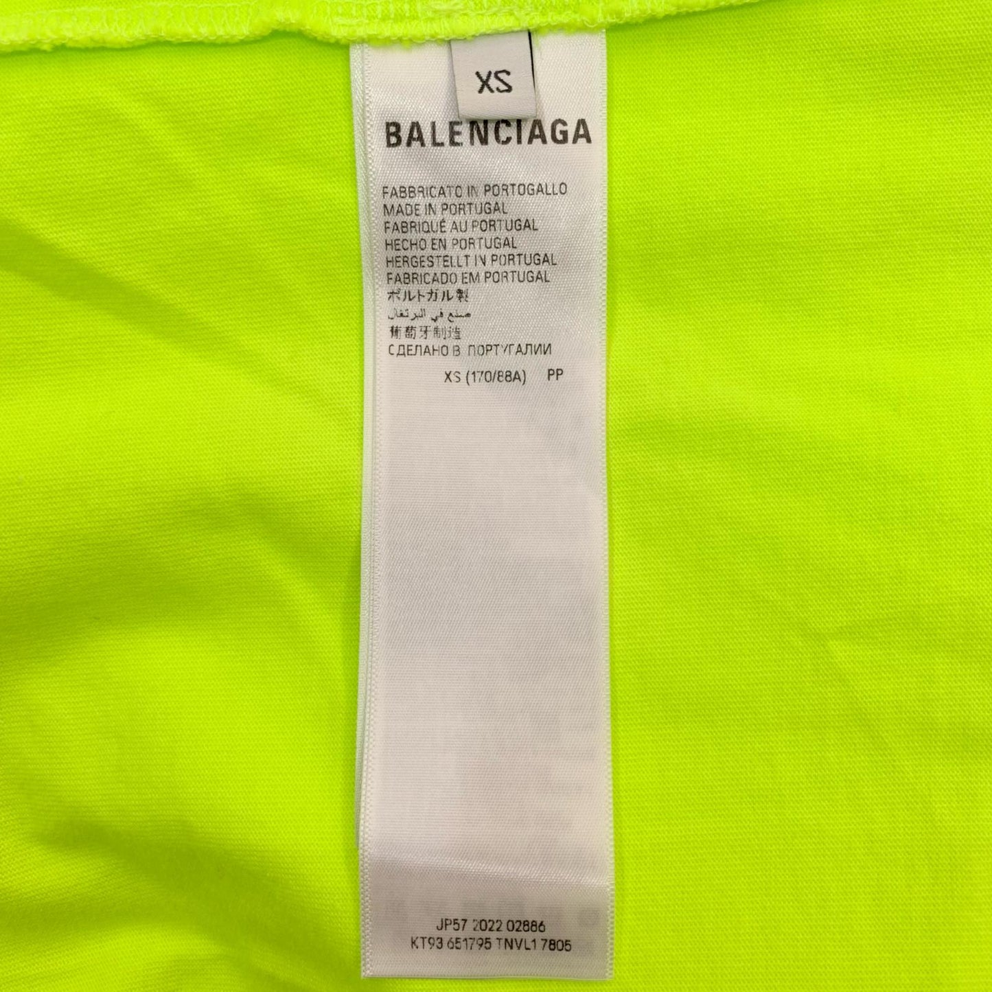 BALENCIAGA | バレンシアガ Boxy T-Shirt 半袖Ｔシャツ イエロー サイズ：XS