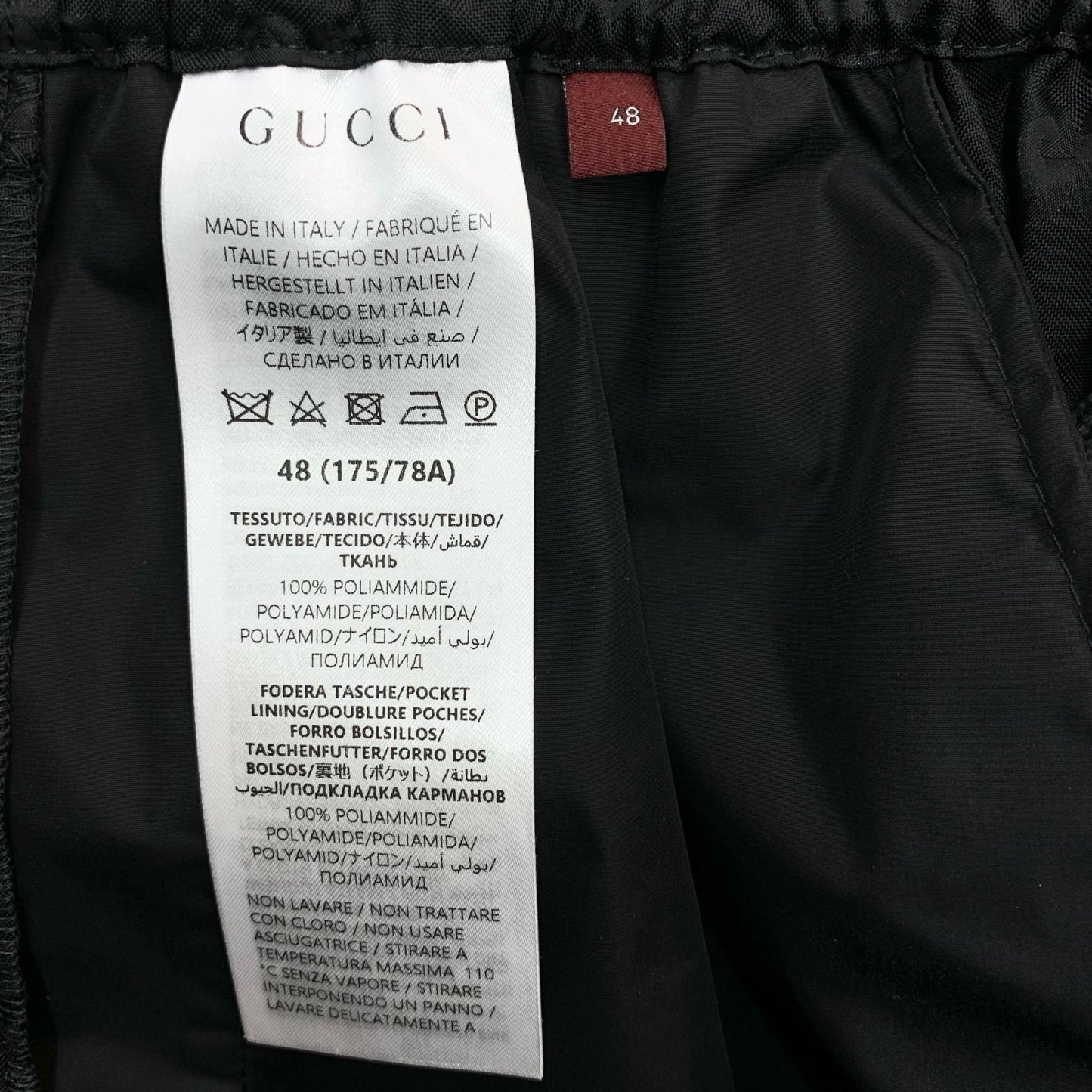 GUCCI | グッチ ライトウェイト GGナイロン ジャカード ショートパンツ ショートパンツ ブラック サイズ：48