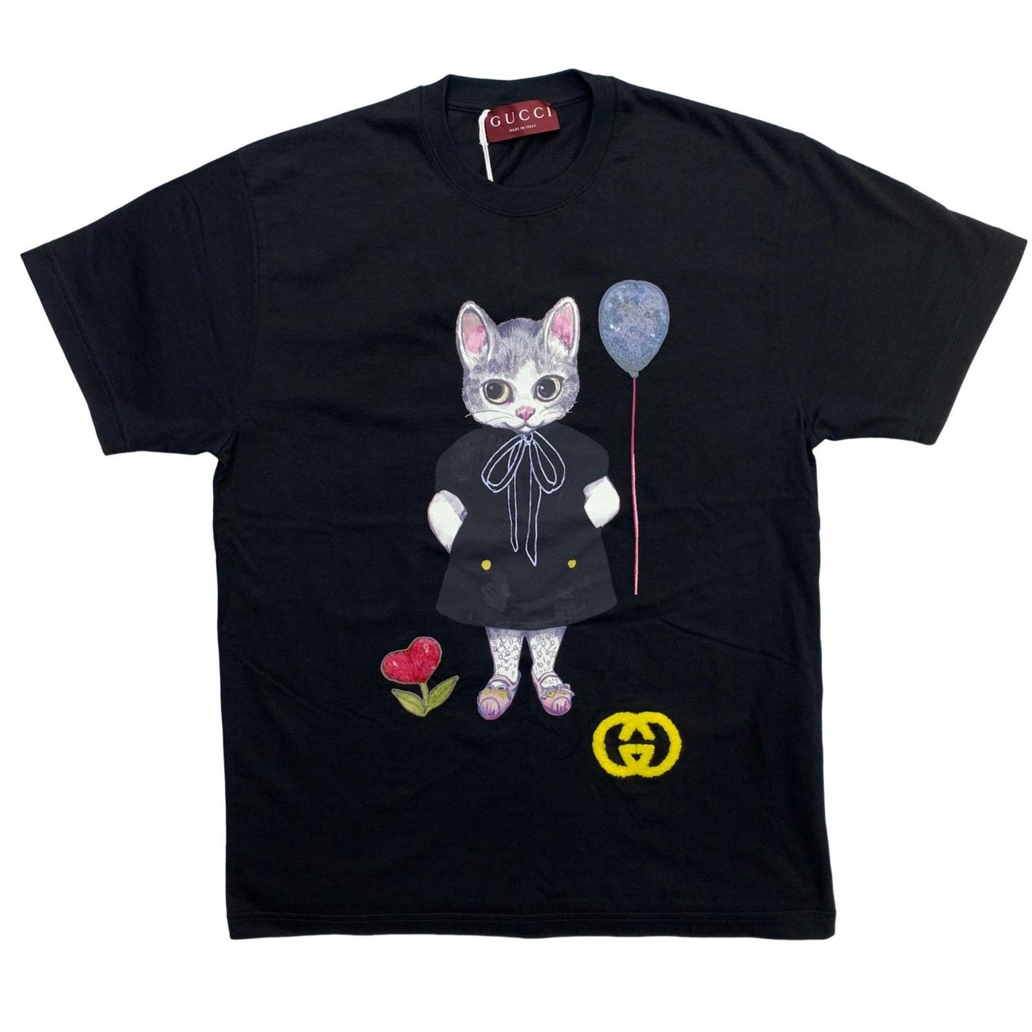 GUCCI | グッチ ヒグチユウコ コットンジャージー Tシャツ 半袖Ｔシャツ ブラック サイズ：S