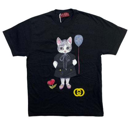 GUCCI | グッチ ヒグチユウコ コットンジャージー Tシャツ 半袖Ｔシャツ ブラック サイズ：S