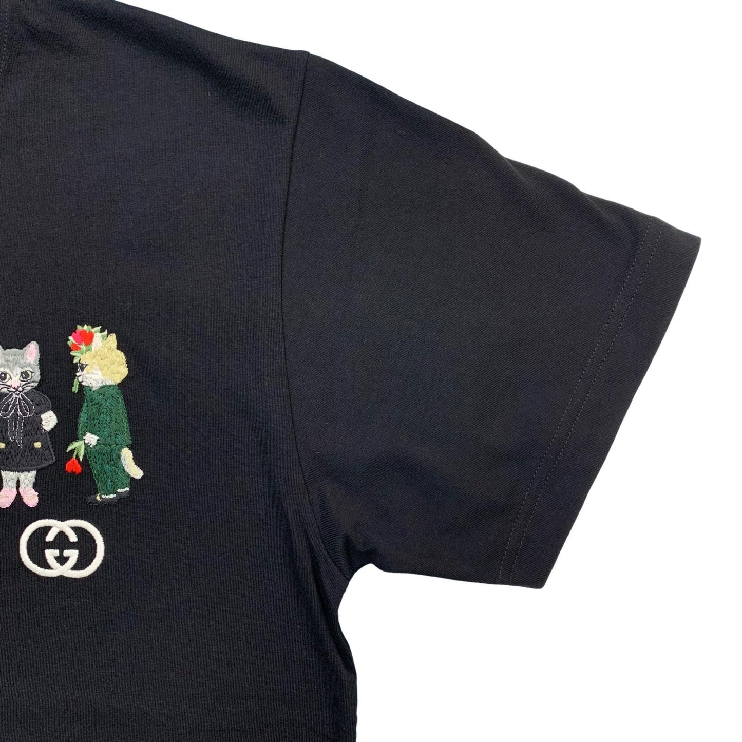 GUCCI | グッチ ヒグチユウコ コットンジャージー Tシャツ 半袖Ｔシャツ ブラック サイズ：XS