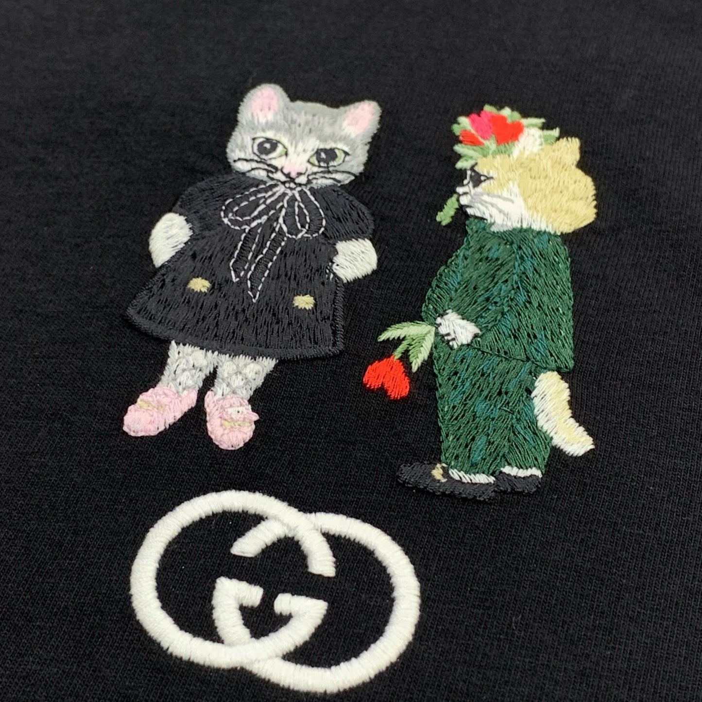 GUCCI | グッチ ヒグチユウコ コットンジャージー Tシャツ 半袖Ｔシャツ ブラック サイズ：XS
