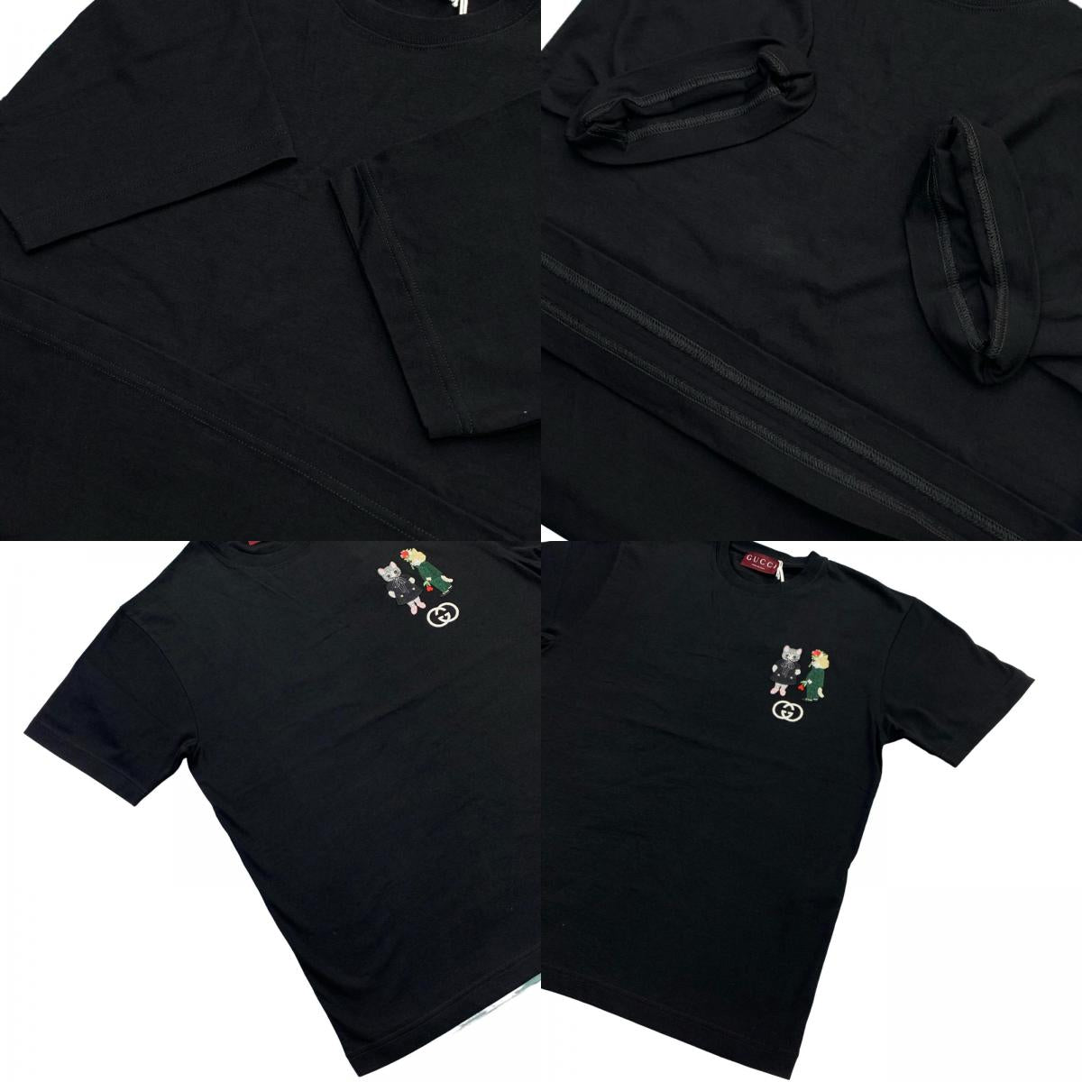 GUCCI | グッチ ヒグチユウコ コットンジャージー Tシャツ 半袖Ｔシャツ ブラック サイズ：XS