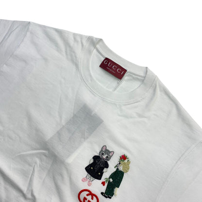GUCCI | グッチ ヒグチユウコ コットンジャージー Tシャツ 半袖Ｔシャツ ホワイト サイズ：XS