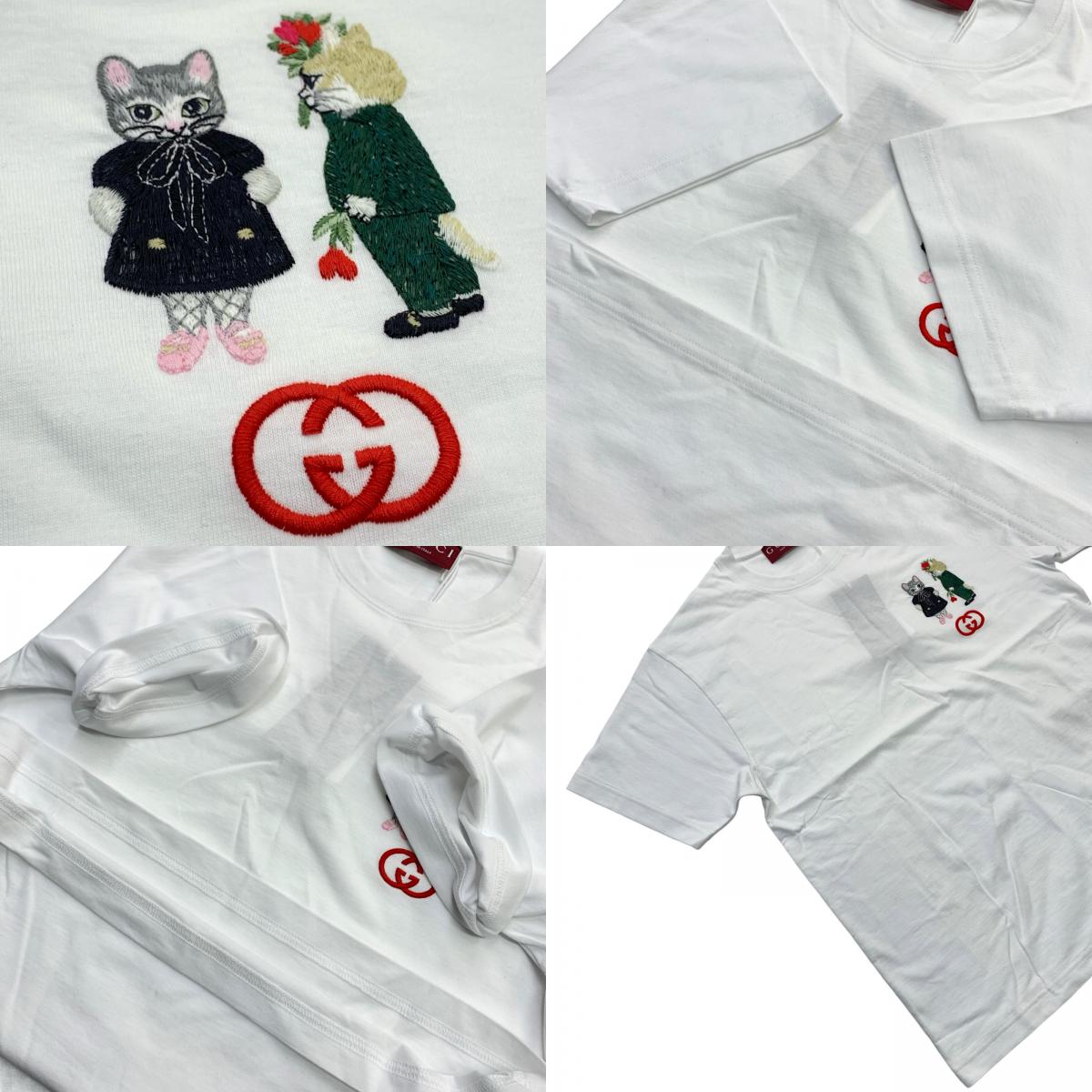 GUCCI | グッチ ヒグチユウコ コットンジャージー Tシャツ 半袖Ｔシャツ ホワイト サイズ：XS